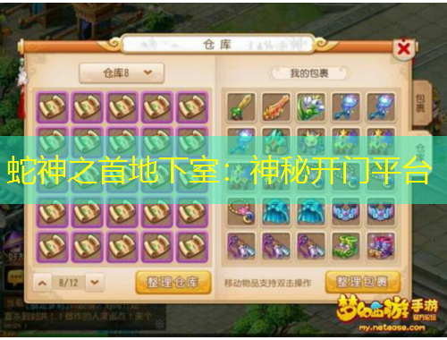 蛇神之首地下室：神秘開門平臺