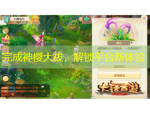 完成神櫻大祓，解鎖平臺新體驗