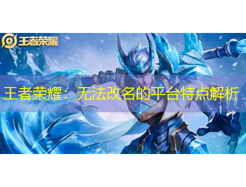 王者榮耀：無(wú)法改名的平臺(tái)特點(diǎn)解析