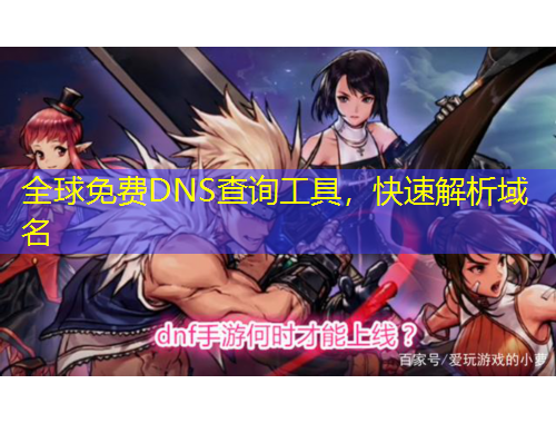全球免費DNS查詢工具，快速解析域名