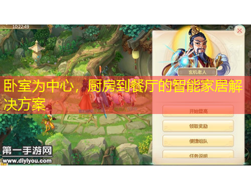 臥室為中心，廚房到餐廳的智能家居解決方案