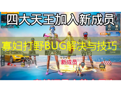 寡婦打野BUG解決與技巧