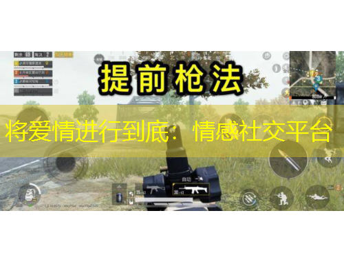 將愛情進行到底：情感社交平臺