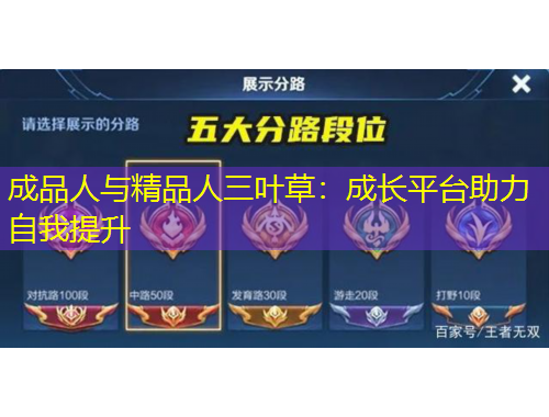 成品人與精品人三葉草：成長平臺助力自我提升