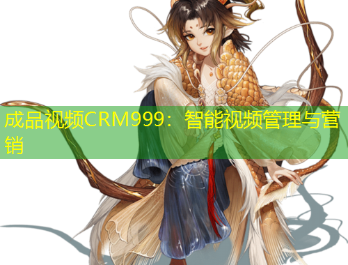 成品視頻CRM999：智能視頻管理與營銷