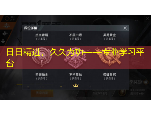 日日精進，久久為功——專業(yè)學習平臺