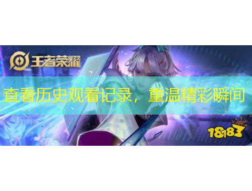 查看歷史觀看記錄，重溫精彩瞬間