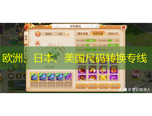 歐洲、日本、美國尺碼轉(zhuǎn)換專線