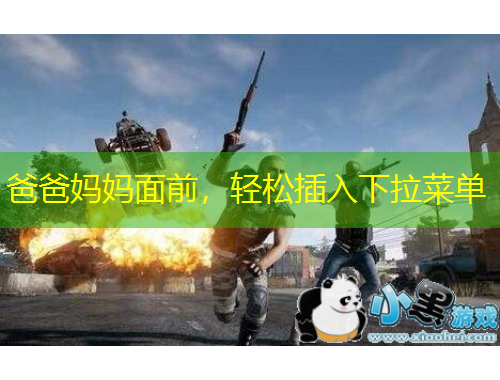 爸爸媽媽面前，輕松插入下拉菜單