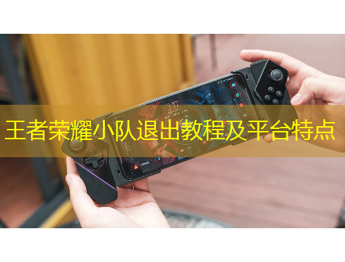 王者榮耀小隊退出教程及平臺特點