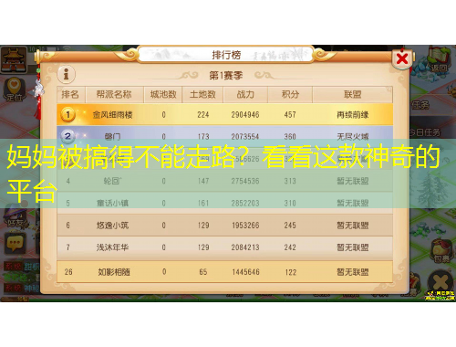 媽媽被搞得不能走路？看看這款神奇的平臺