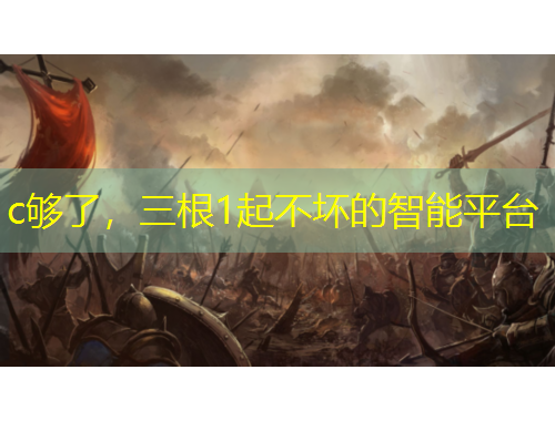 c夠了，三根1起不壞的智能平臺(tái)