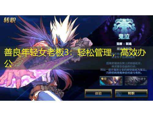 善良年輕女老板3：輕松管理，高效辦公