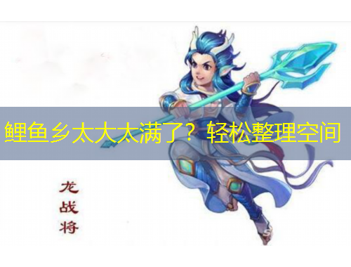 鯉魚鄉(xiāng)太大太滿了？輕松整理空間